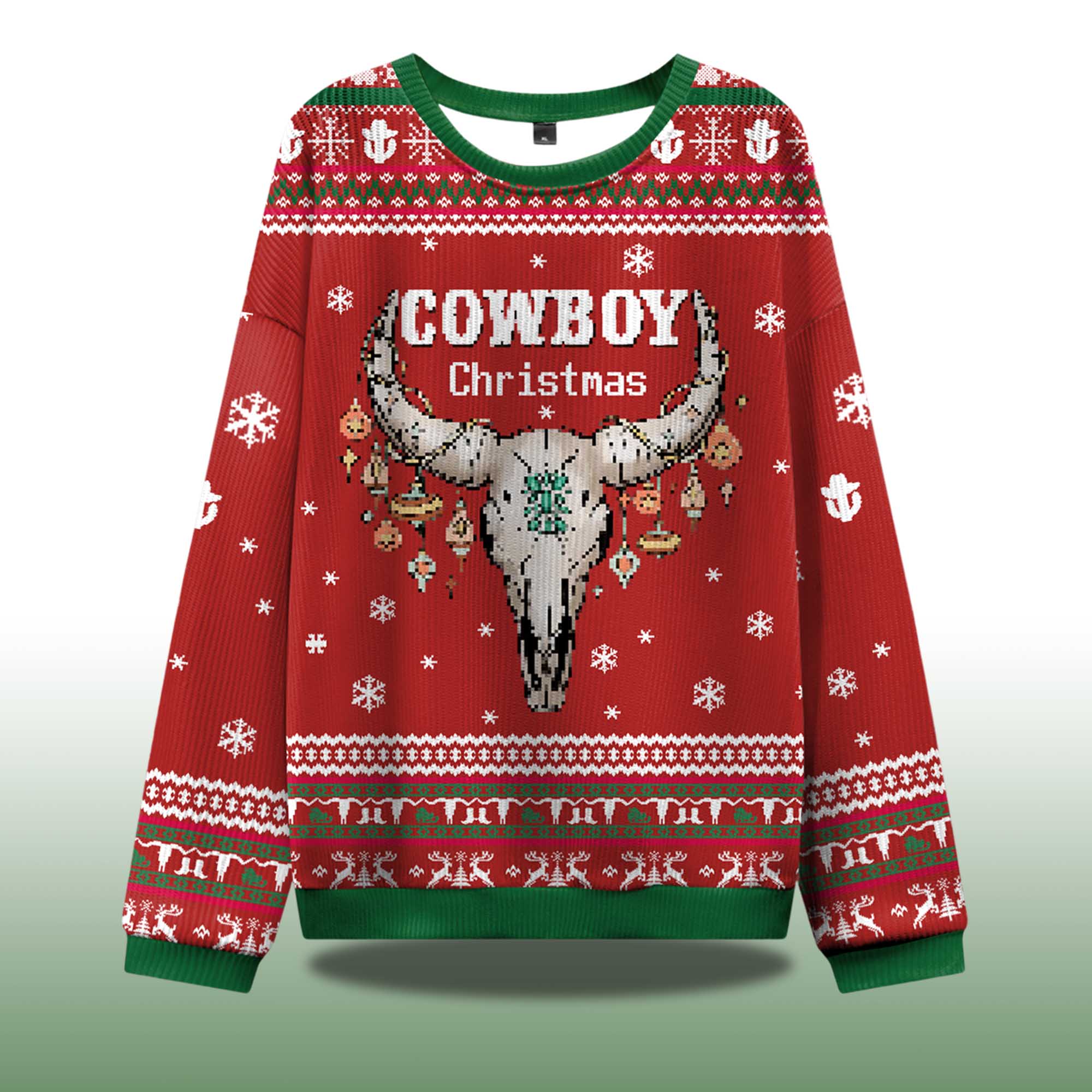 Alternative view of Cowboy Christmas Ugly Sweater