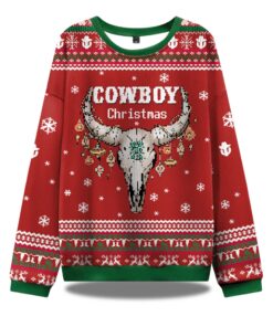 Cowboy Christmas Ugly Sweater
