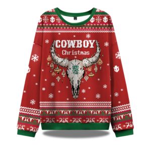 Cowboy Christmas Ugly Sweater