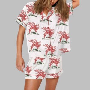 Cowboy Santa Jingle Horse Reindeer Christmas Pajama Set