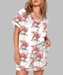 Alternative view of Cowboy Santa Jingle Horse Reindeer Christmas Pajama Set