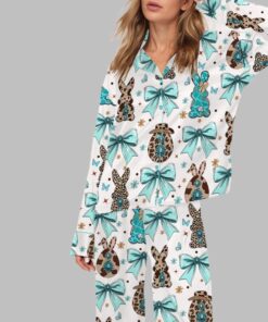 Alternative view of Cowgirl Easter Bunny Pajama Set