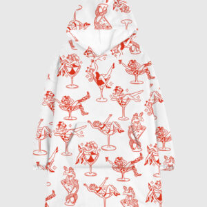 Cowgirl Girl Woman In Martini Glass Mermaid Catgirl In Glass Blanket Hoodie