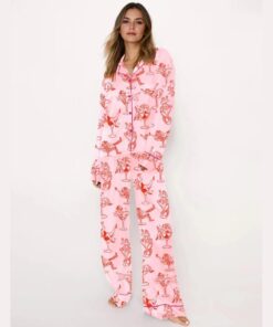 Alternative view of Cowgirl Girl Woman In Martini Glass Mermaid Catgirl In Glass Pajama Set