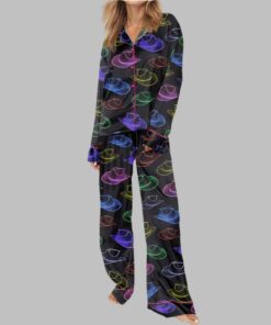 Alternative view of Cowgirl Hat Party Satin Pajama Set