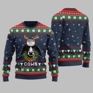 Alternative view of Cows Ugly Sweater 2025 Christmas - Grishko.com