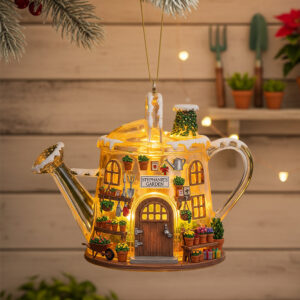 Alternative view of Cozy Garden House Acrylic Ornament, Personalized Gifts For Gardeners 07qhtn040925