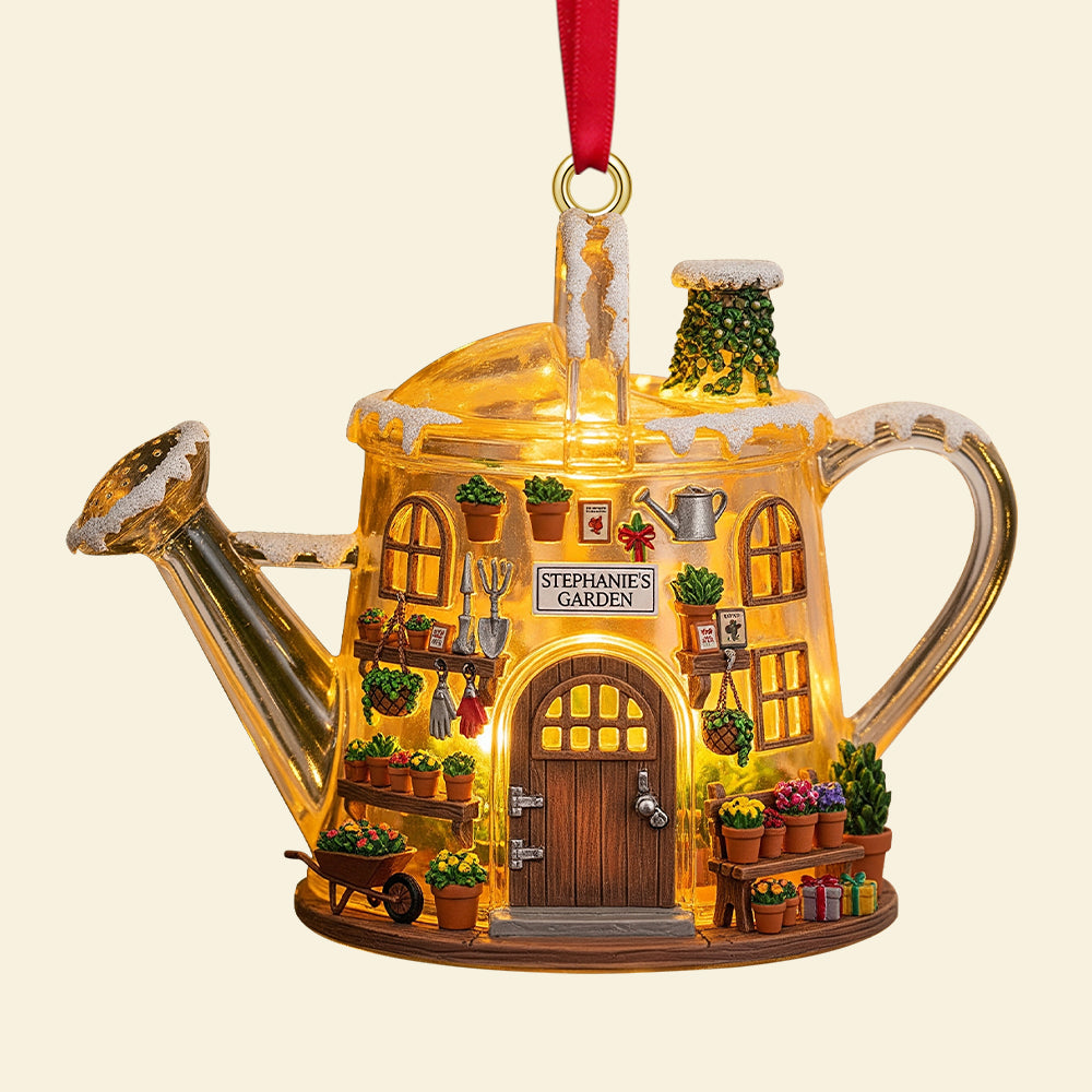 Cozy Garden House Acrylic Ornament, Personalized Gifts For Gardeners 07qhtn040925 - Image 4