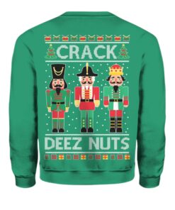 Alternative view of Crack Deez Nuts Ugly Christmas Sweater 