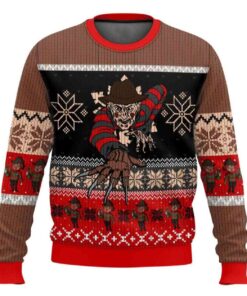 Crawling Freddy Krueger Ugly Christmas Sweater