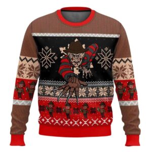 Crawling Freddy Krueger Ugly Christmas Sweater