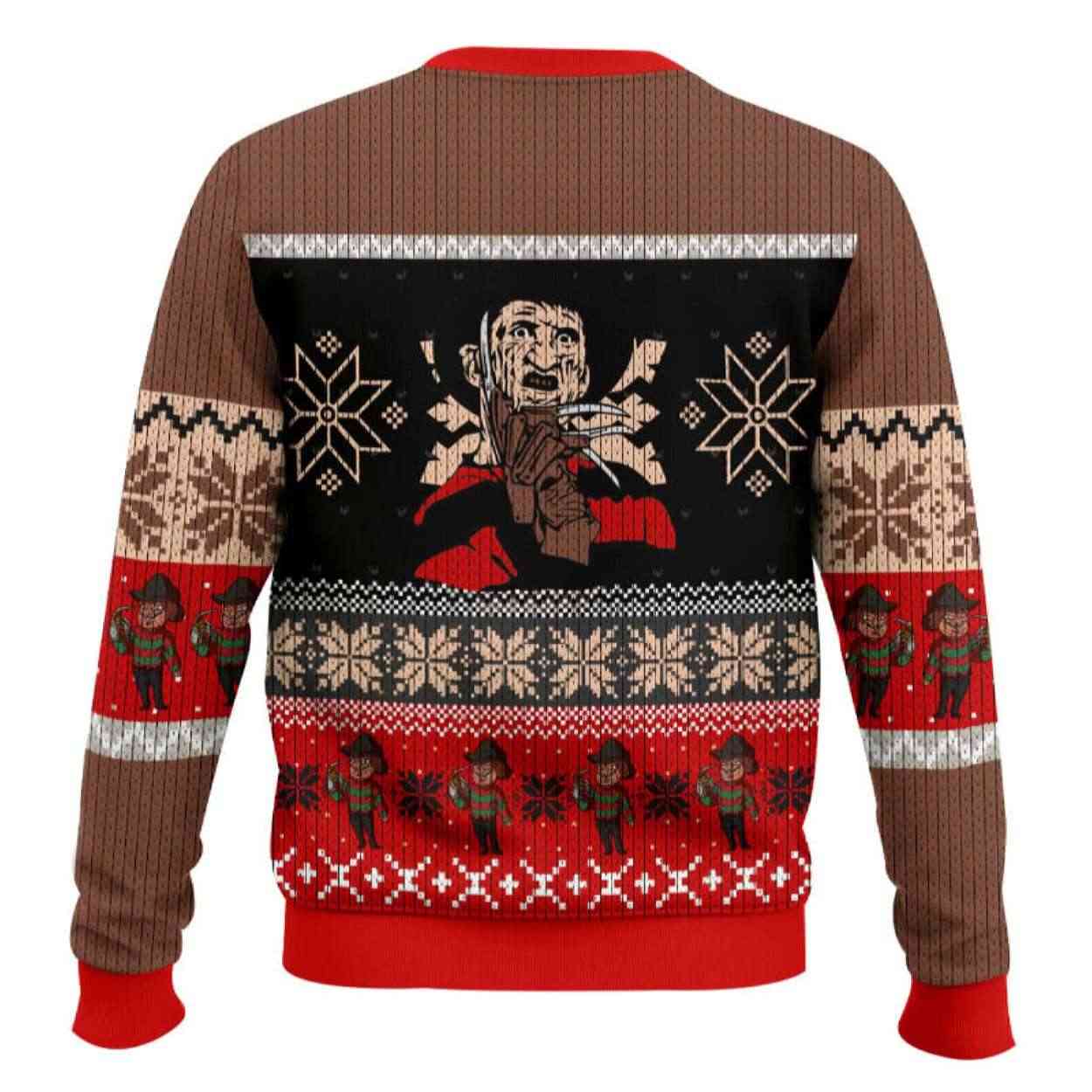 Alternative view of Crawling Freddy Krueger Ugly Christmas Sweater