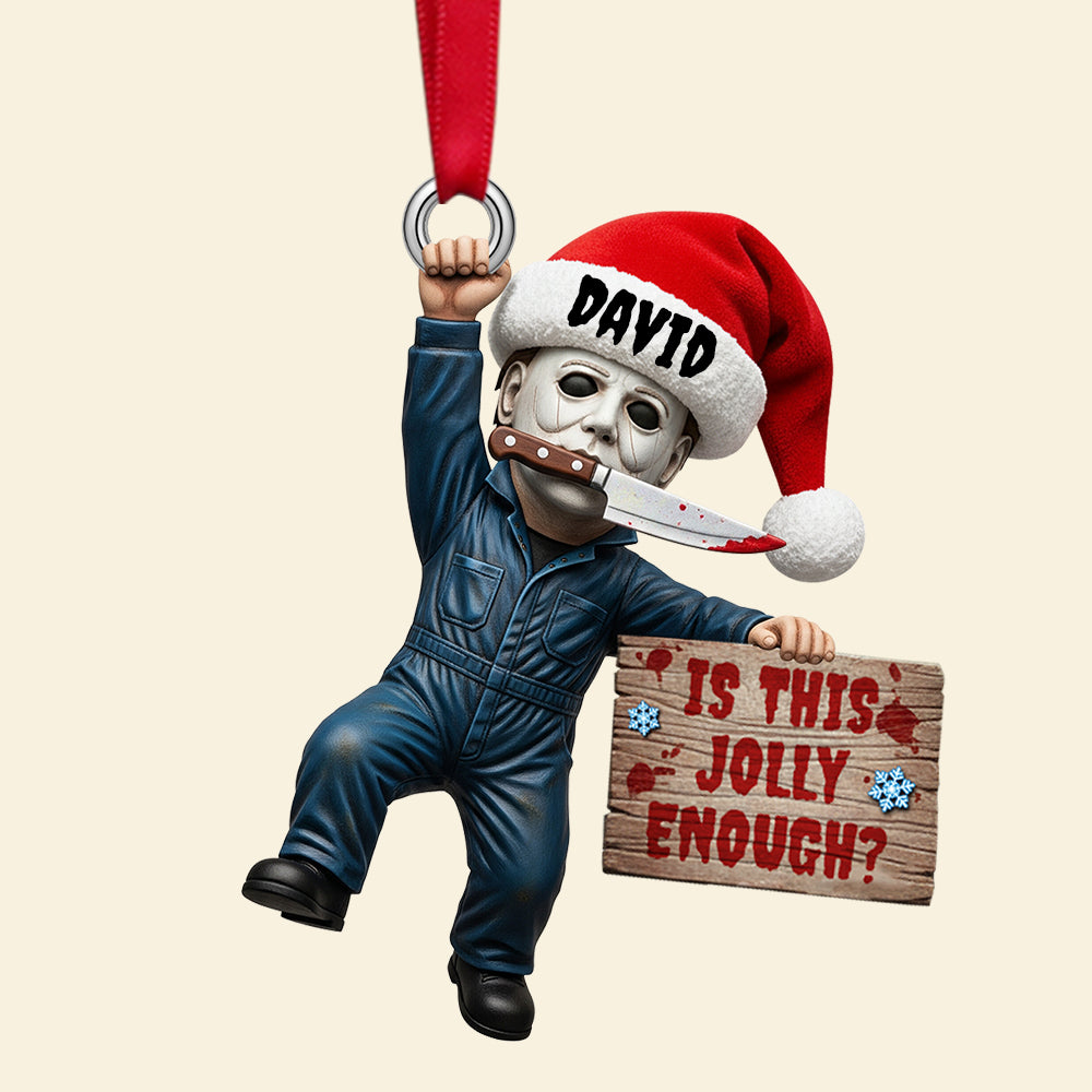 Creepy Jolly Christmas Ornament, Personalized Gifts For Horror Fans 01qhtn150925 - Image 4