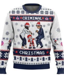 Criminal Christmas Pulp Fiction Ugly Christmas Sweater