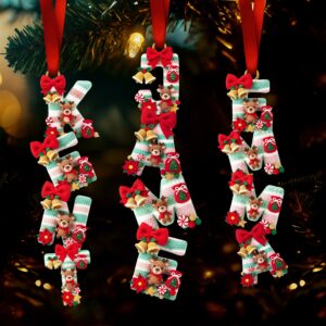 Alternative view of Crochet Reindeer Alphabet Ornament - Personalized Christmas Gifts 07paqn301025