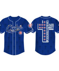 Cross Cubs I Can Do All Things Through Christ 3D Baseball Jersey