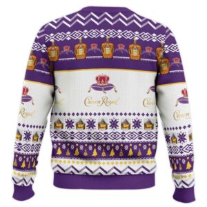 Alternative view of Crown Royal Happiest Drink Ugly Christmas Sweater