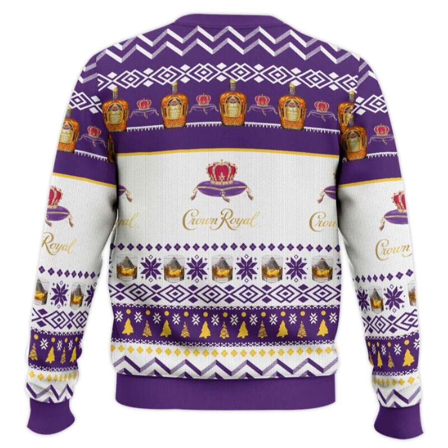Alternative view of Crown Royal Happiest Drink Ugly Christmas Sweater