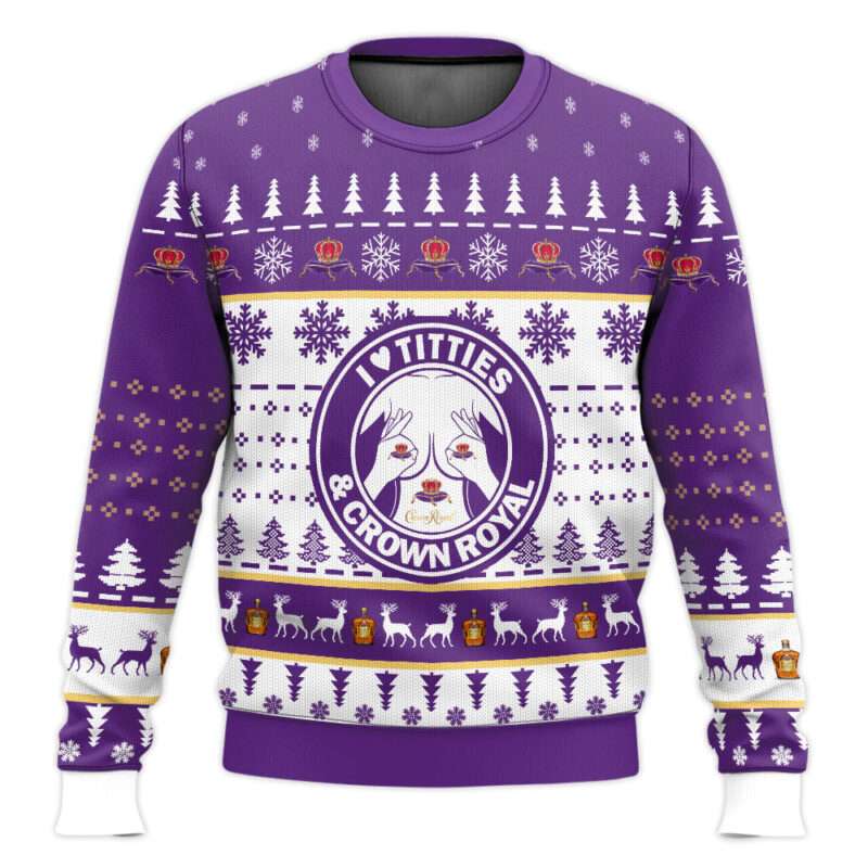 Crown Royal Titties Funny Ugly Sweater