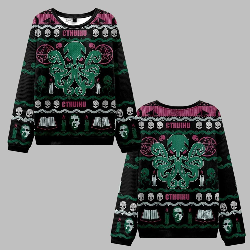 Cthulhu Cthulhu Ugly Sweater 2025 Christmas - Grishko.com