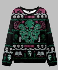 Alternative view of Cthulhu Cthulhu Ugly Sweater 2025 Christmas 