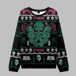 Alternative view of Cthulhu Cthulhu Ugly Sweater 2025 Christmas - Grishko.com