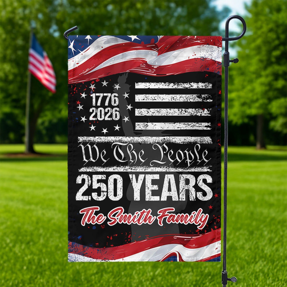 Custom 250 Years USA 250th Birthday 1776-2026 Eagle Garden Flag Gift for Family HO82 894618 - Image 4