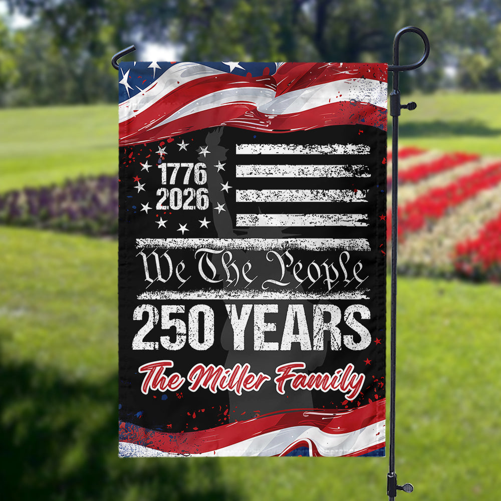 Custom 250 Years USA 250th Birthday 1776-2026 Eagle Garden Flag Gift for Family HO82 894618 - Image 3