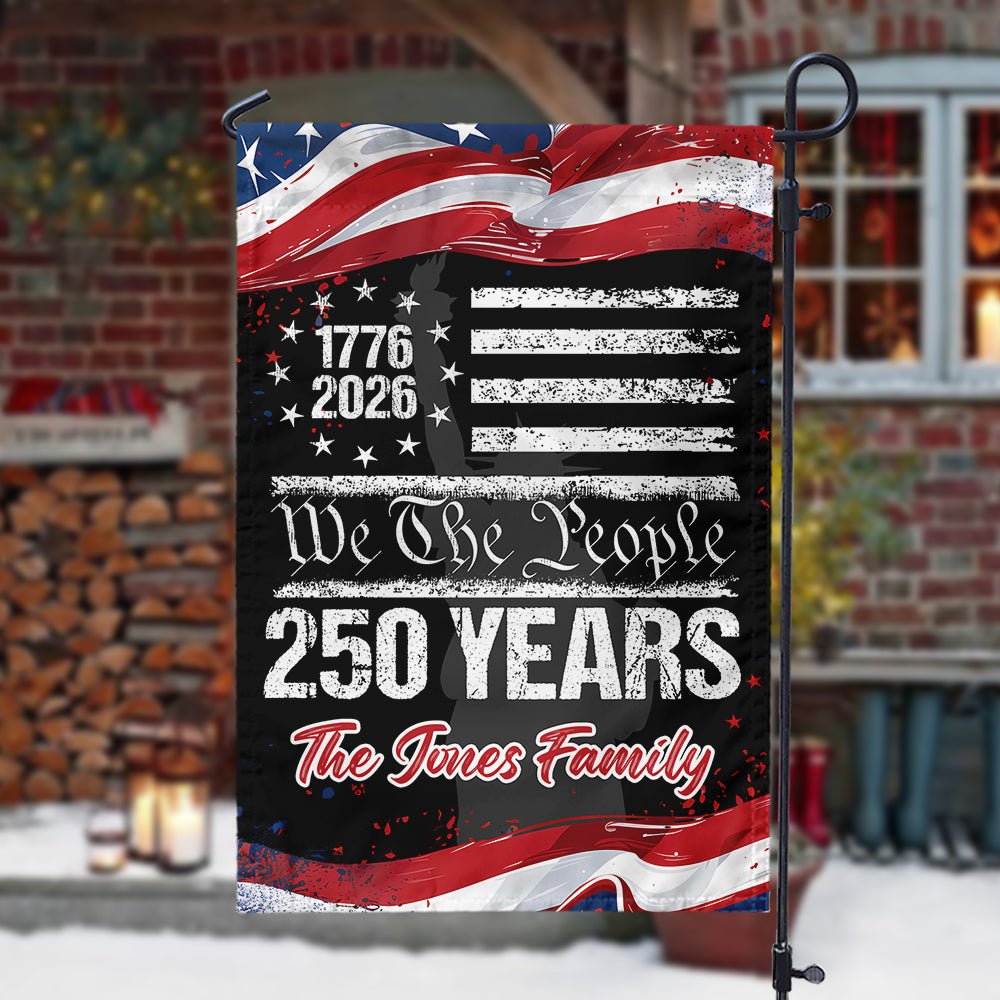Custom 250 Years USA 250th Birthday 1776-2026 Eagle Garden Flag Gift for Family HO82 894618 - Image 6