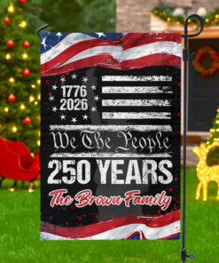 Alternative view of Custom 250 Years USA 250th Birthday 1776-2026 Eagle Garden Flag Gift for Family