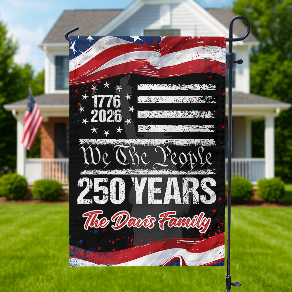 Custom 250 Years USA 250th Birthday 1776-2026 Eagle Garden Flag Gift for Family HO82 894618 - Image 5