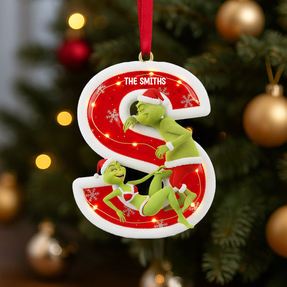 Custom Alphabet Letter Gifts For Couple Christmas Ornament 03hytn071025 - Image 3
