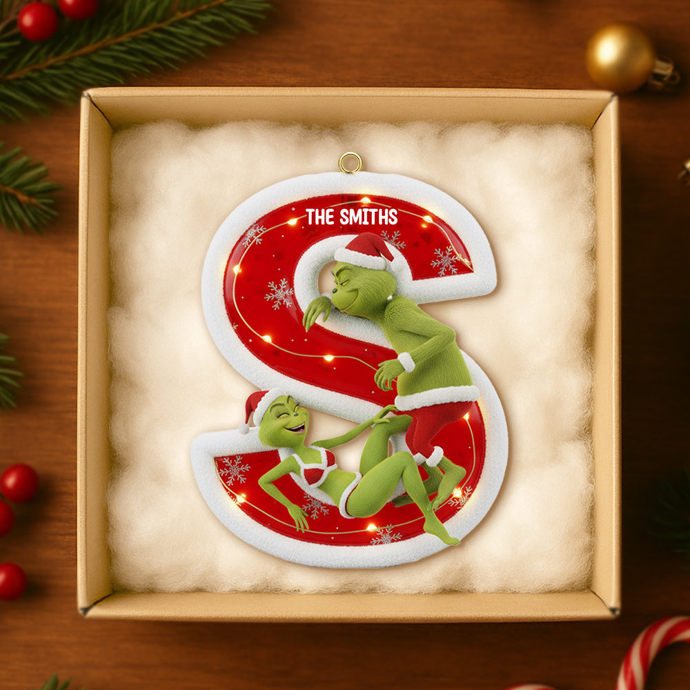 Custom Alphabet Letter Gifts For Couple Christmas Ornament 03hytn071025 - Image 4