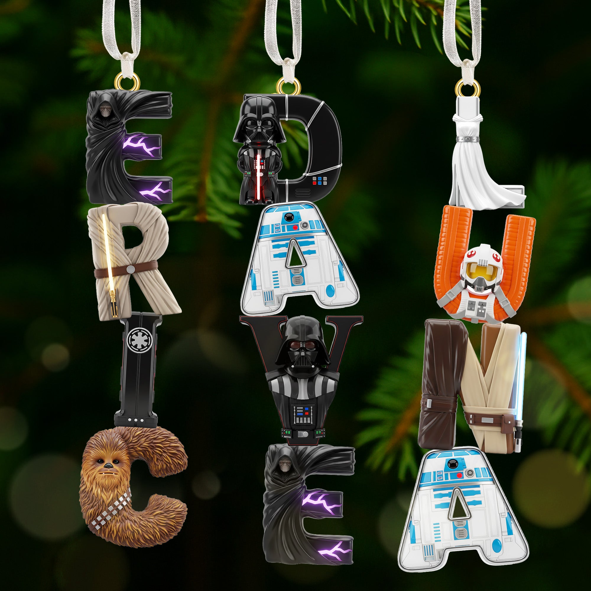 Alternative view of Custom Alphabet Letter Ornament Personalized Christmas Gifts 05kimg281025