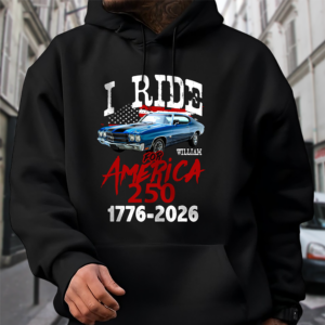 Alternative view of Custom Car Photo I Ride for America 250 Dark Shirt HA75 898216