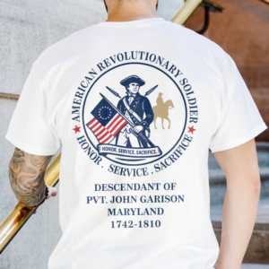 Alternative view of Custom Descendant Of A Patriot - Honor, Service Sacrifice Bright Backside Shirt LM32 895547