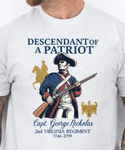 Custom Descendant of a Patriot Shirt, Daughters Sons of the American Revolution, DAR Shirt, SAR Shirt
