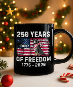 Alternative view of Custom Dog America 250 of Freedom Black Mug For Dog Lovers