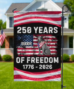 Custom Dog America 250 of Freedom Garden Flag For Dog Lovers