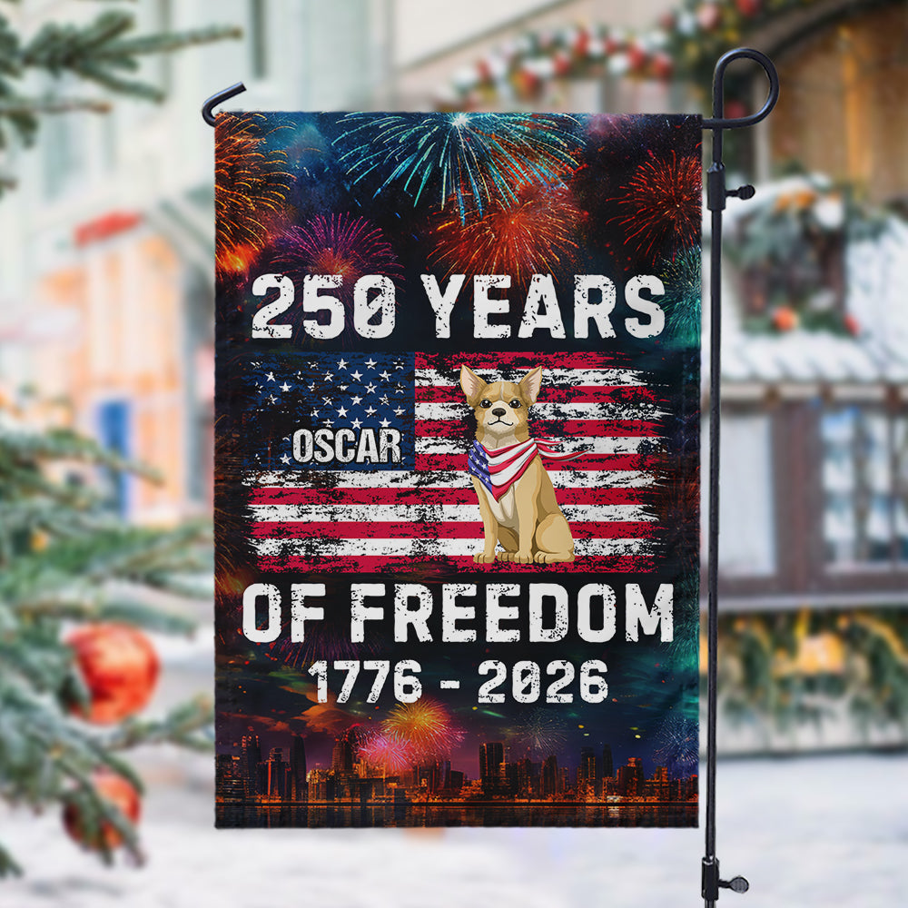 Custom Dog America 250 of Freedom Garden Flag For Dog Lovers - Image 4