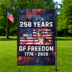 Alternative view of Custom Dog America 250 of Freedom Garden Flag For Dog Lovers LM32 895321