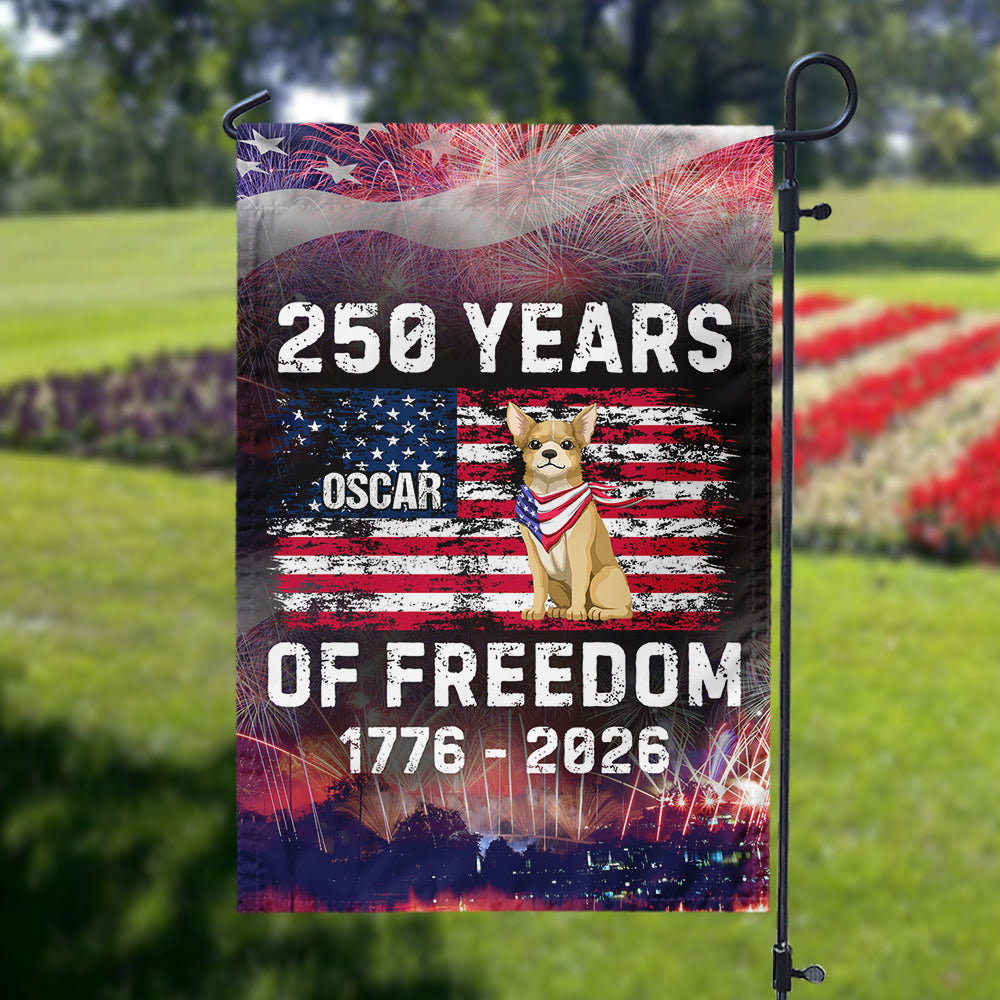 Custom Dog America 250 of Freedom Garden Flag For Dog Lovers - Image 6