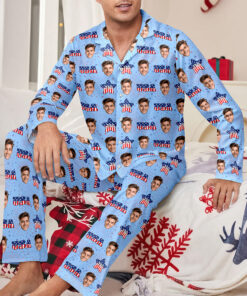 Alternative view of Custom Face Celebrate 250 Years America Anniversary 250th Independence Day Pajamas