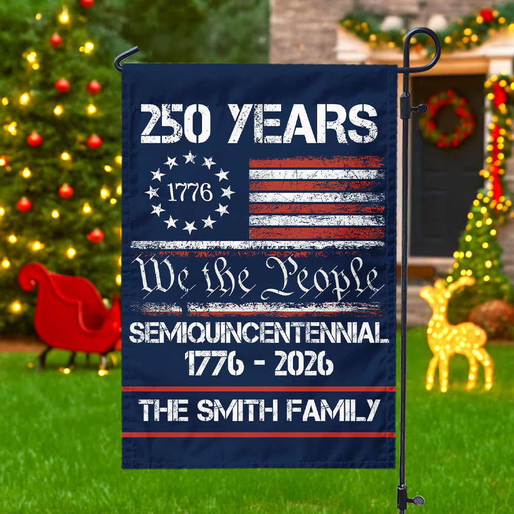 Custom Family Name America’s 250th Anniversary United States Semiquincentennial Garden Flag HO82 900342 - Image 5