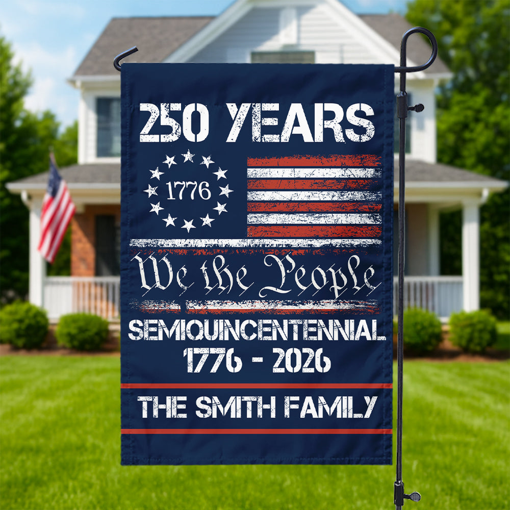 Custom Family Name America’s 250th Anniversary United States Semiquincentennial Garden Flag HO82 900342 - Image 6