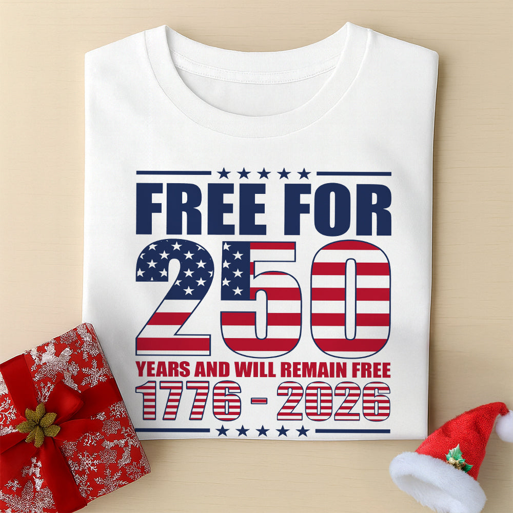 Custom Family Name Free For 250 Years Independence Day Patriotic Bright Shirt - Image 7