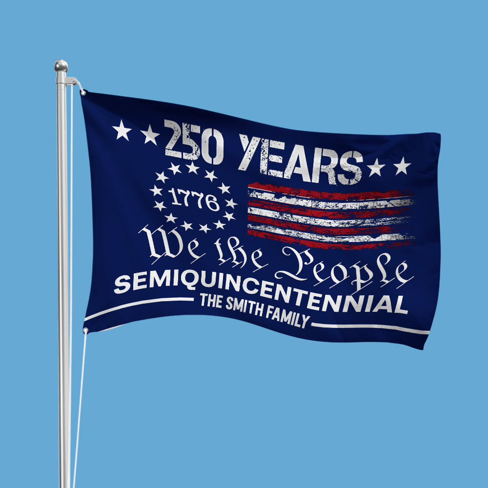 Custom Family Name We The People America 250 Years House Flag TH10 894879 - Image 4