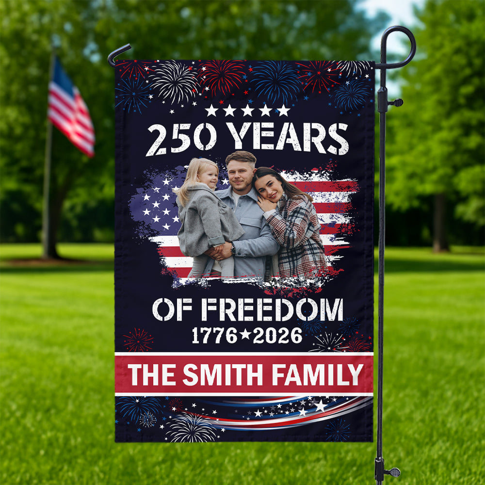 Custom Family Photo Celebrate 250 Years of America Garden Flag CH07 899286 - Image 6