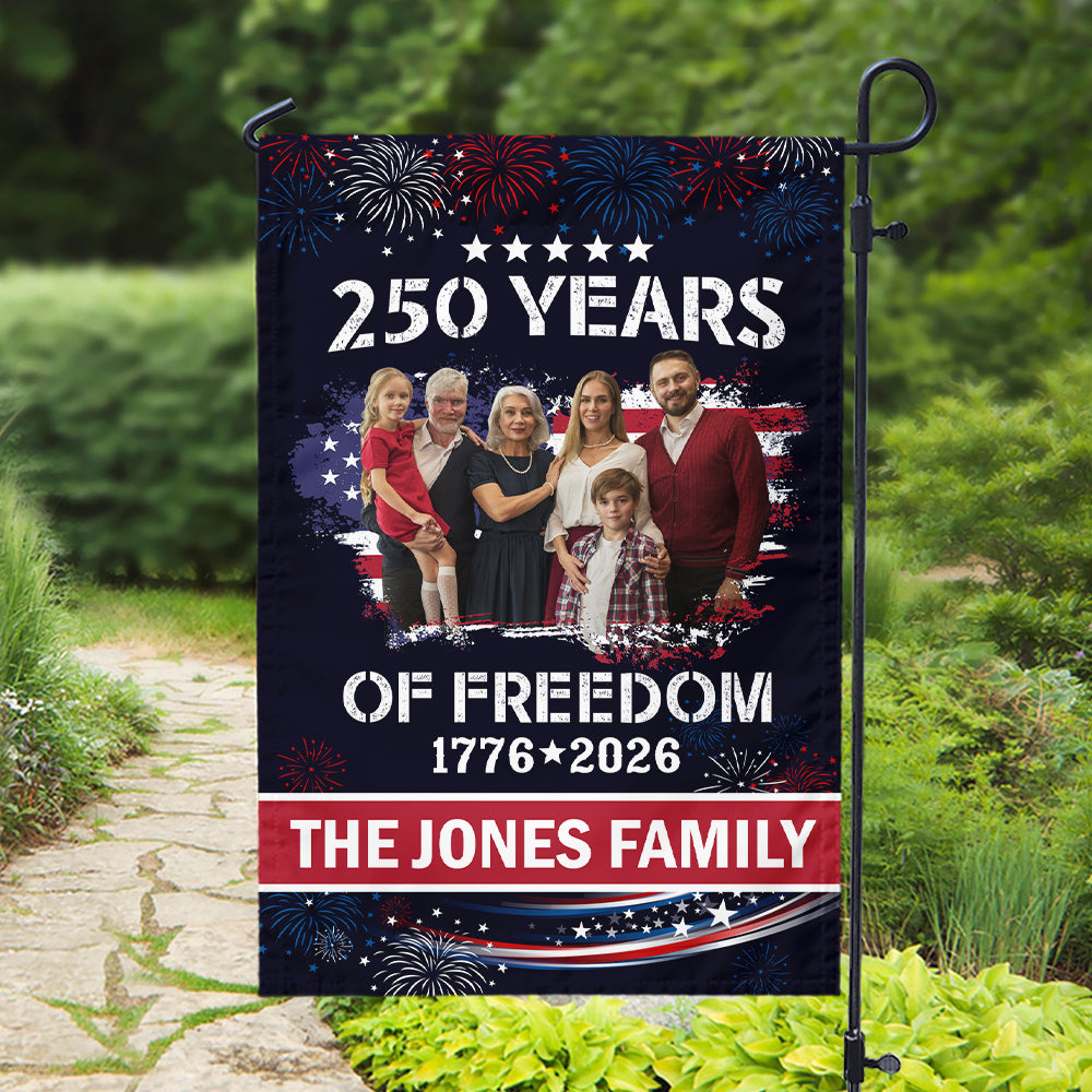 Custom Family Photo Celebrate 250 Years of America Garden Flag CH07 899286 - Image 5