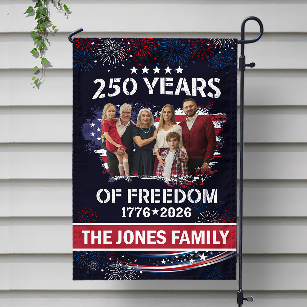 Custom Family Photo Celebrate 250 Years of America Garden Flag CH07 899286 - Image 7